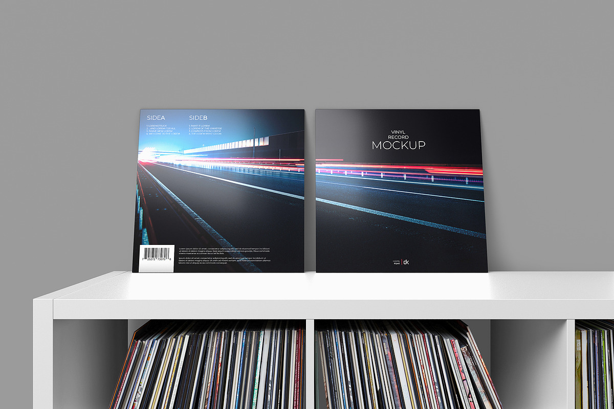 Vinyl Record Mockup 4, a Packaging Mockup by KIPET (Photo 12 of 15)