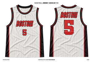 Basketball Jersey Mockup PSD