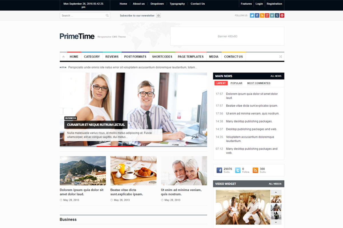 PrimeTime - Magazine & Blog HTML, a HTML Template by ThemeREX (Photo 2 of 2)