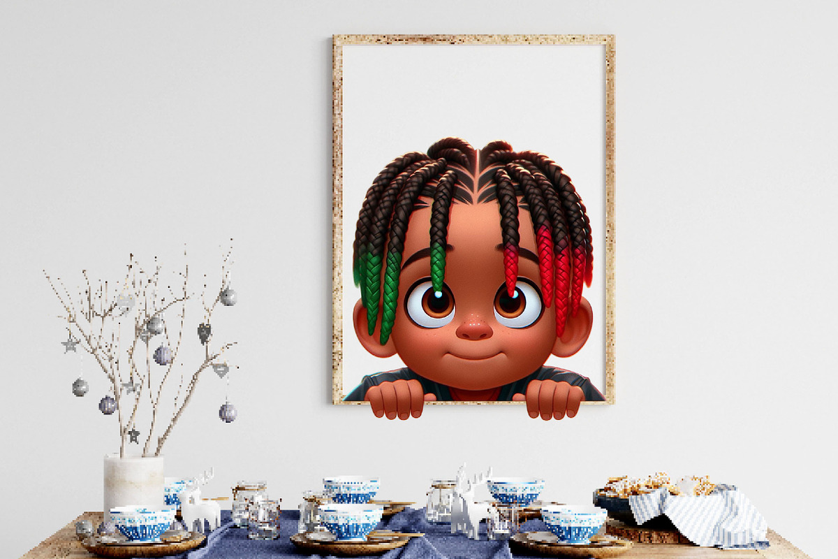 Peek a Boo Boy Sublimation Clipart, a Work Illustration by Dream Creation (Photo 3 of 5)
