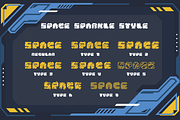 Space Sparkle - Cyber Punk Font, a Font by PutraCetol Studio (Thumbnail 6 of 11)