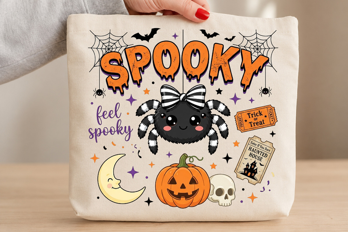 Preppy Spooky Halloween PNG, a Seasonal Illustration by DreamCafeArt (Photo 3 of 7)