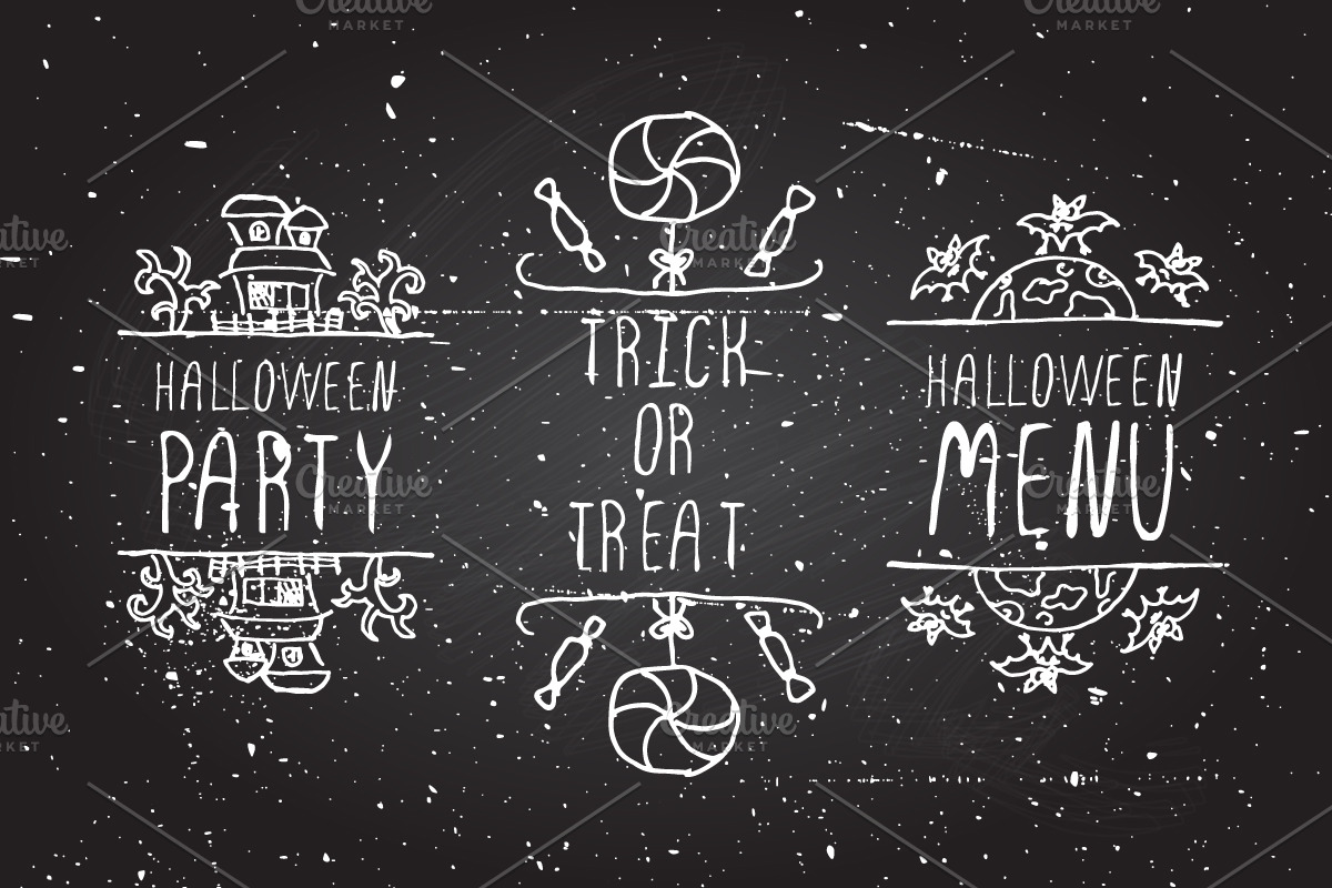 Halloween - typographical elements, an Illustration by AV Design (Photo 4 of 4)