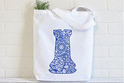 Mandala Chess Pieces Bundle, an Illustration by OldMarket Designs (Thumbnail 4 of 6)