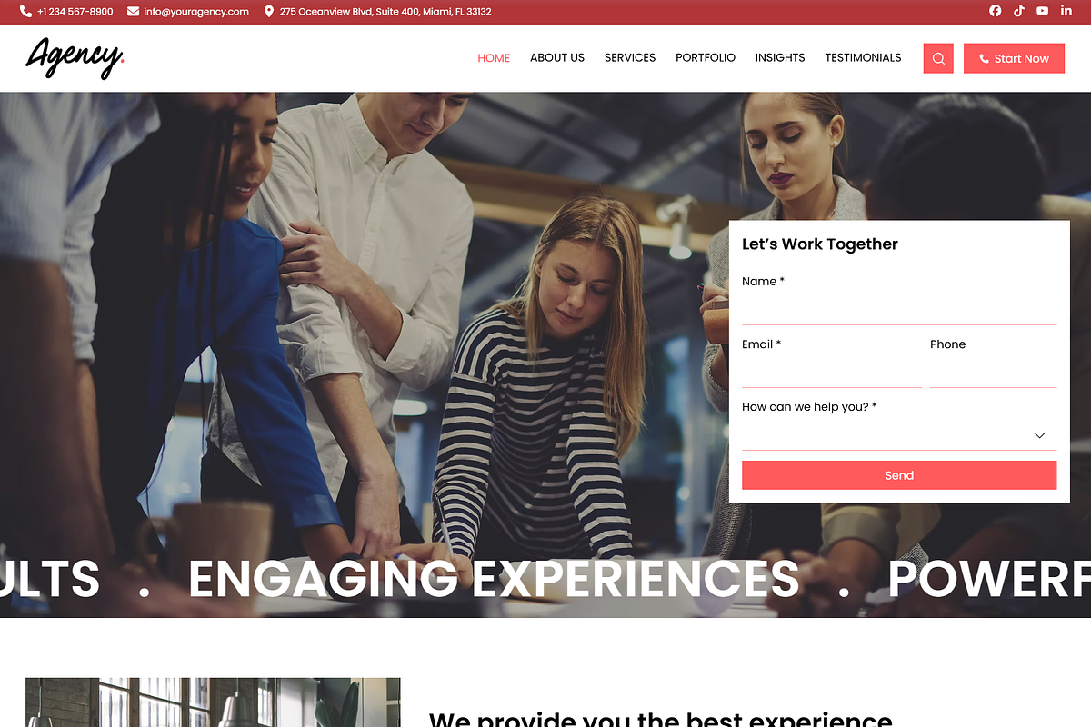 Creative Agency - Wix Studio Website preview 2