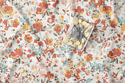 Soft Romantic Flower Pattern, a Pattern Graphic by StudioGlouna (Thumbnail 2 of 6)