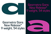 Geometra Sans, a Sans Serif Font by Slex Studio (Thumbnail 2 of 11)