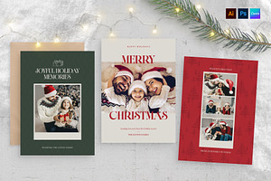 Modern Christmas Photo Card Template, a Flyer Template by BrandPacks