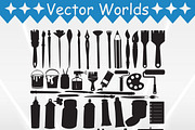 Various Art tools Svg, Tools Svg, an Object Graphic by VectorWorlds (Thumbnail 2 of 3)