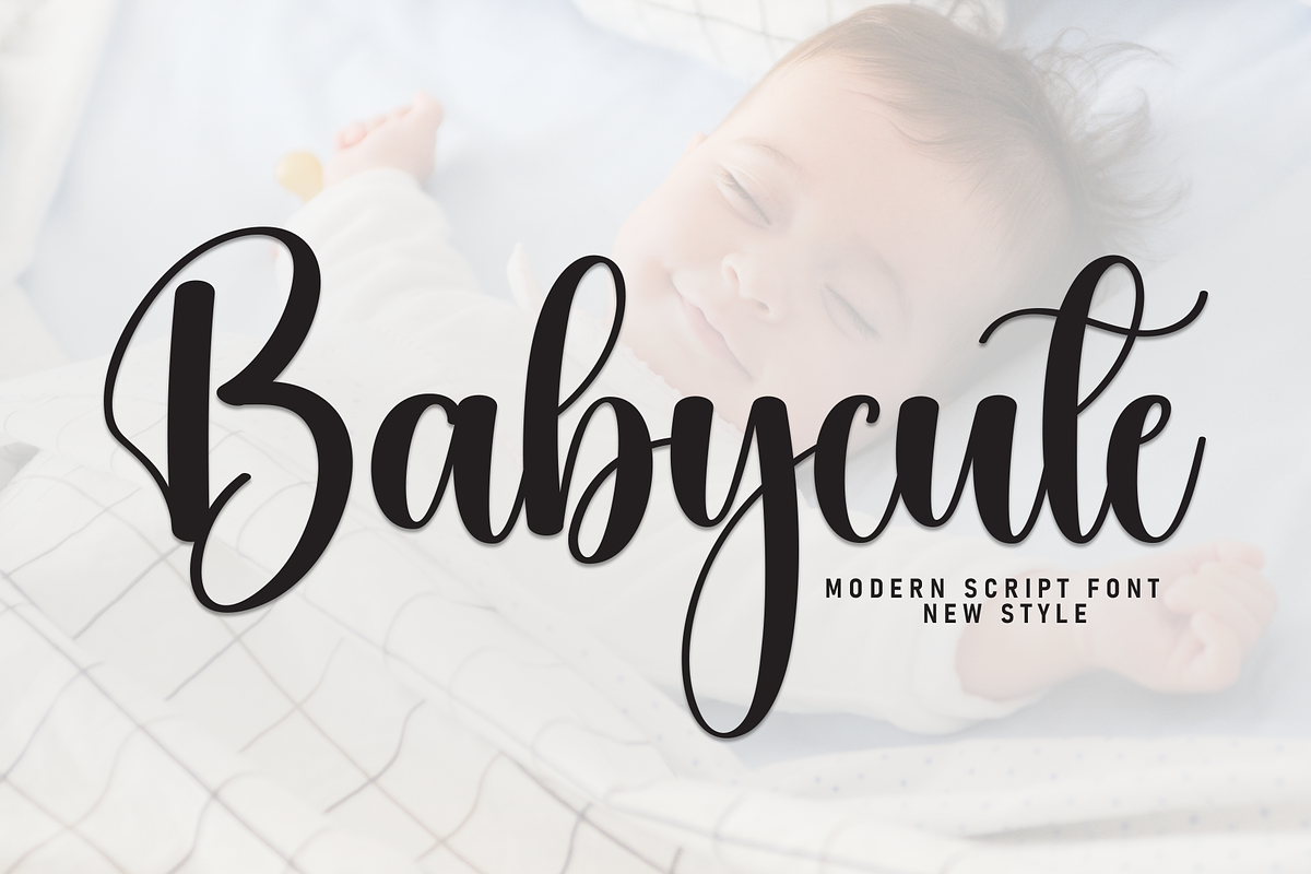 babycute | Script Font, a Handwritten Font by Scratchones (Photo 1 of 8)