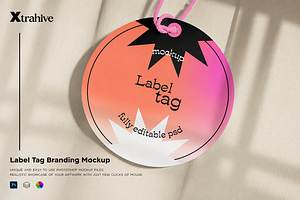 Label Tag Mockup, an Advertising Mockup by Xtrahive