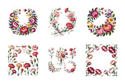 Watercolor Flowers in Soft Pastels, a Decorative Illustration by ForhadGFX (Thumbnail 8 of 11)