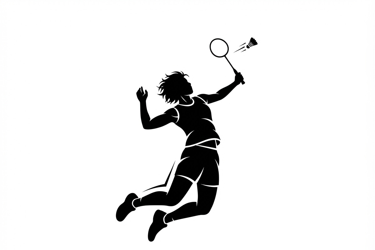60 Badminton Player Smash Silhouette, a Person Illustration by Amazin_art (Photo 28 of 42)
