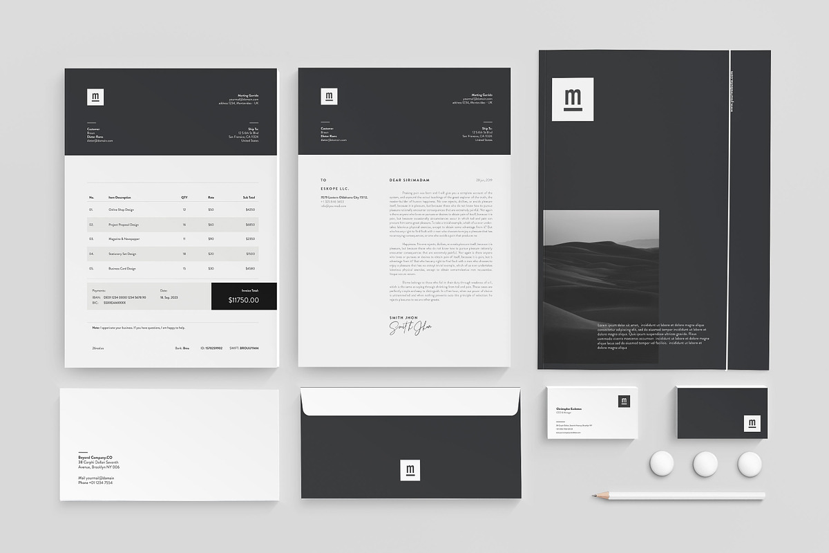 Corporate Identity - Creative, a Stationery Template by UX-group (Photo 1 of 5)