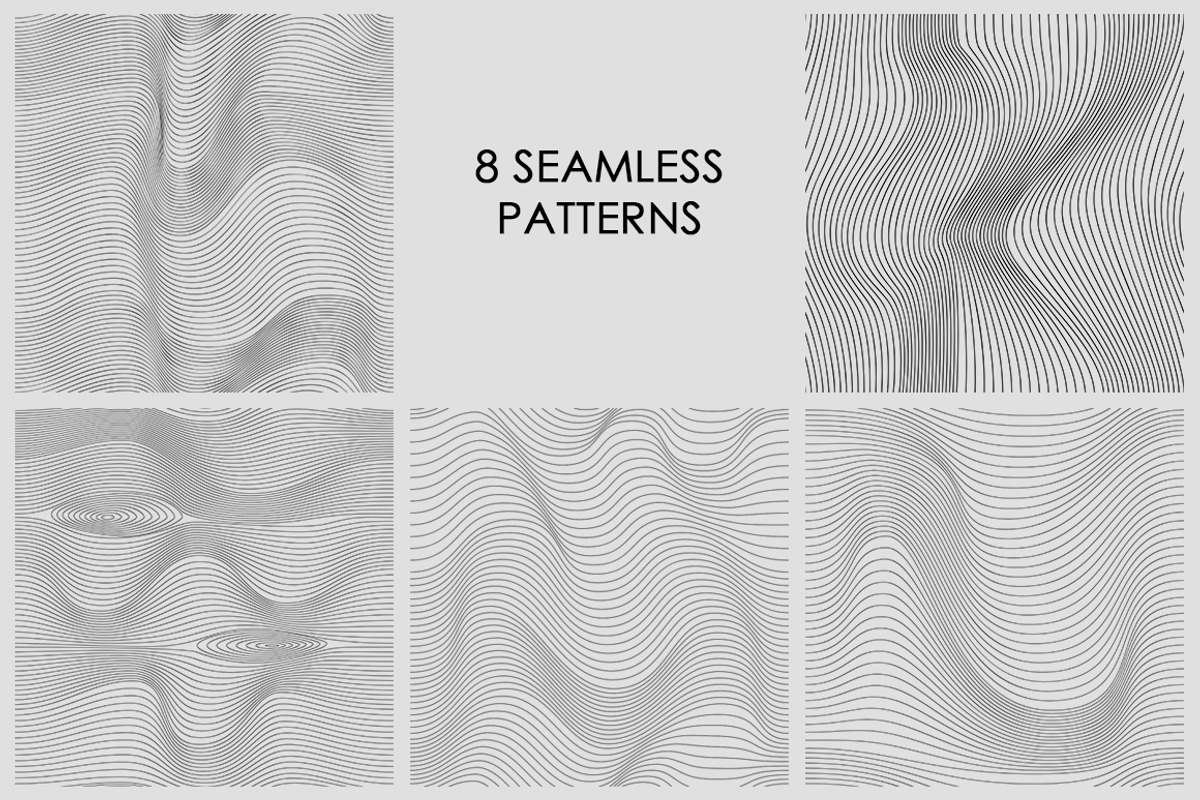 20 Wave textures, a Pattern Graphic by Lina_Lisichka (Photo 5 of 6)