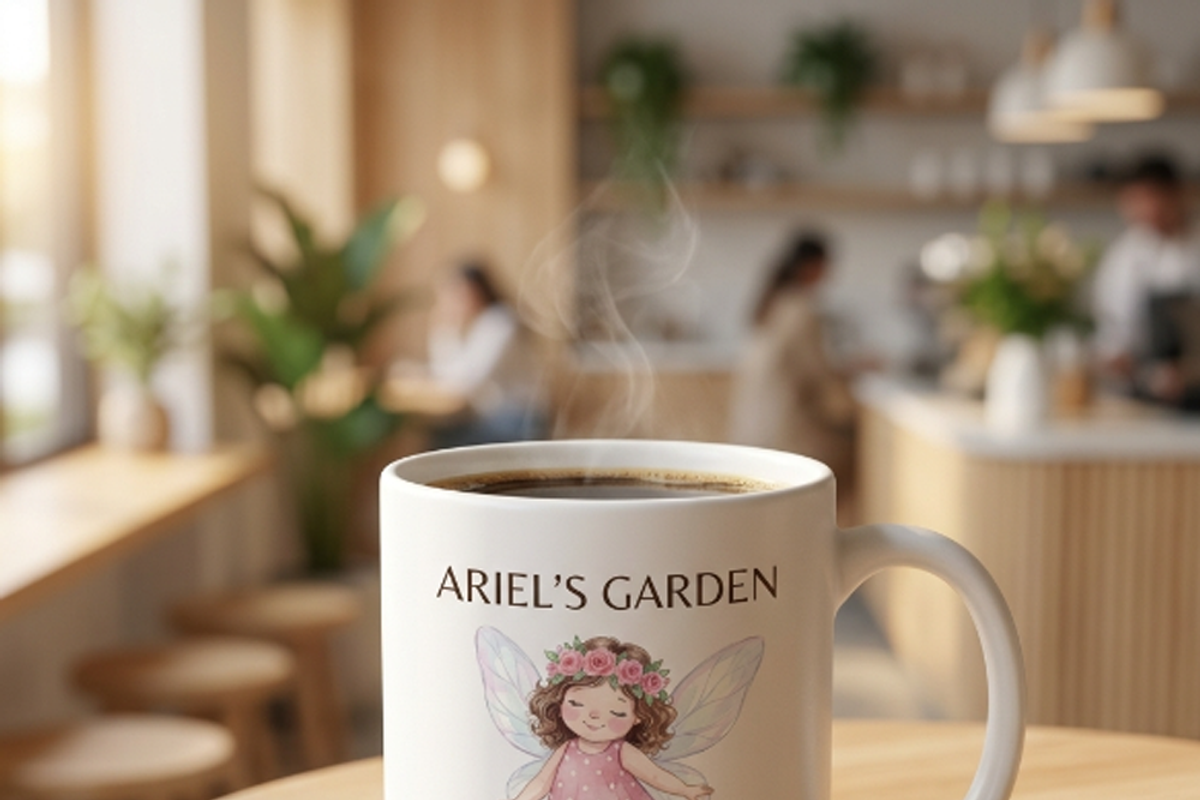 Watercolor Little Fairy Girl Design, a Shirt Mockup by Vector Stall (Photo 9 of 9)