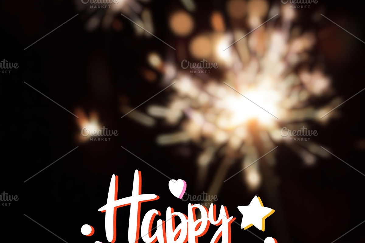 Happy Birthday Text with Stars and H, a Holiday Photo by idea_design (Photo 9 of 10)