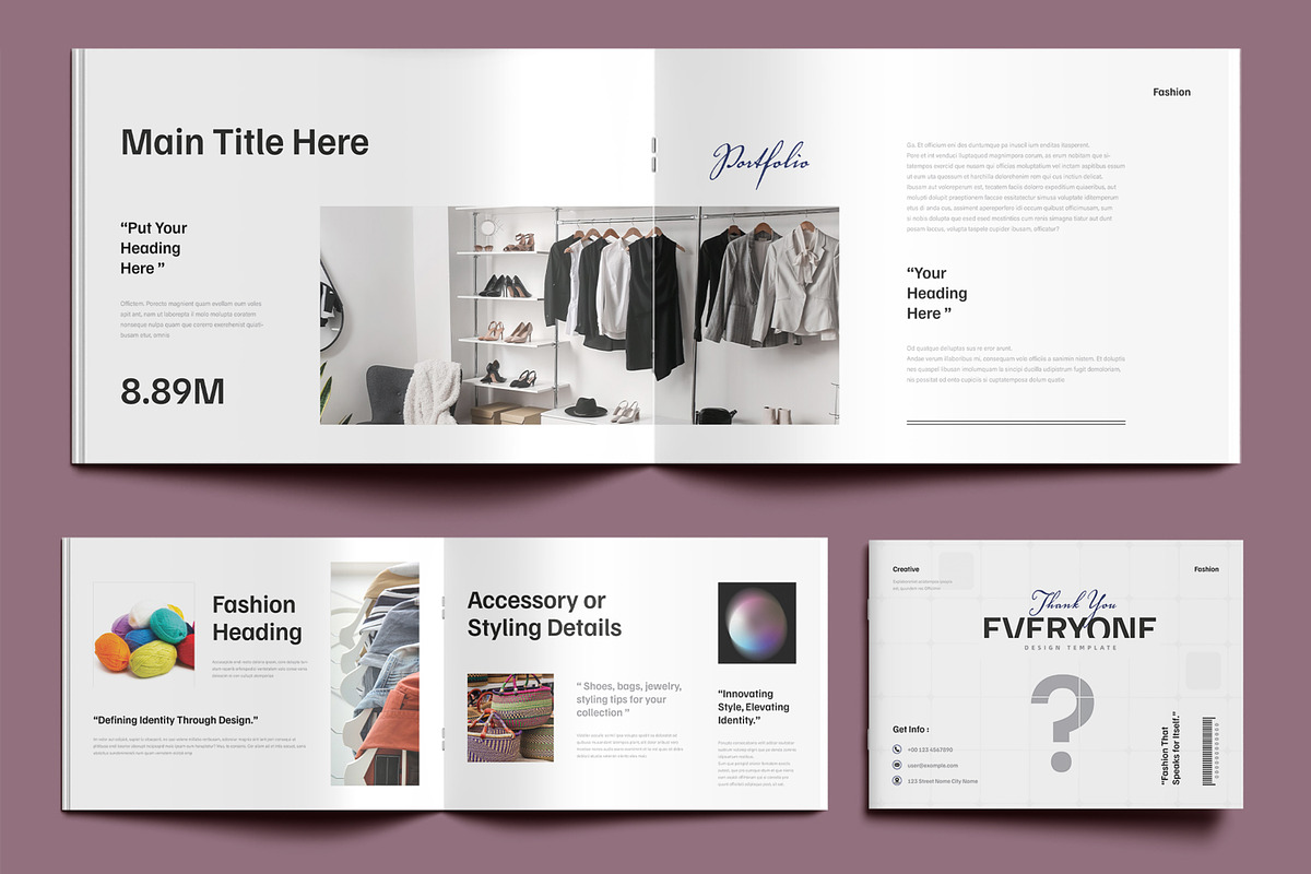 Fashion Agencies Portfolio Template preview 5