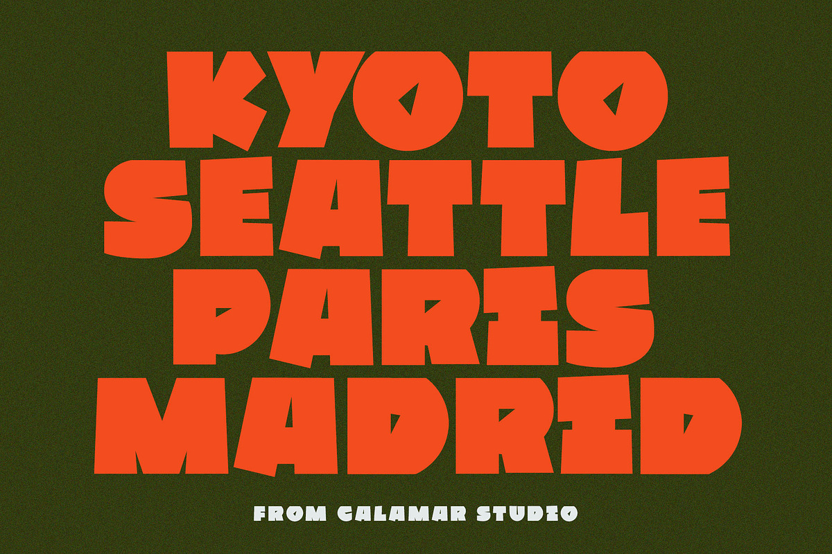 Extra Bold Sans Serif Font - Gaston, a Sans Serif Font by Calamar Studio (Photo 4 of 12)