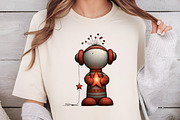 Whimsical Christmas Snowman Clipart, an Illustration by DreamCafeArt (Thumbnail 6 of 6)