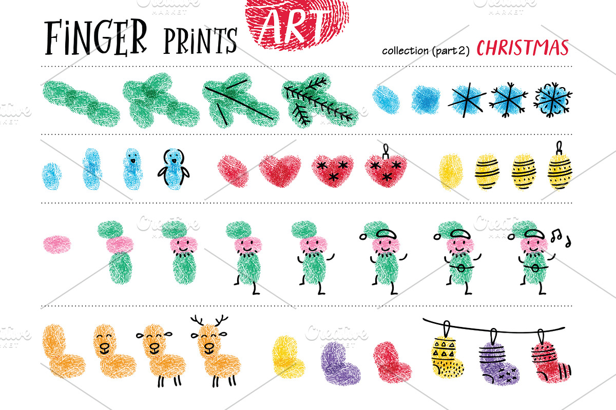Finger prints ART (part 2), an Animal Illustration by Alena Razumova (Photo 2 of 14)