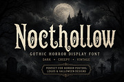 Nocthollow – Gothic Horror Font, a Blackletter Font by Wow Magic (Thumbnail 1 of 5)