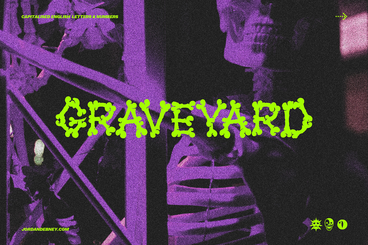 GRAVEYARD Font, a Blackletter Font by Jordan Debney Art (Photo 1 of 4)