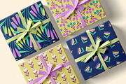 Bright Retro Floral Pattern Set, a Pattern Graphic by Asya Melkonyan Patterns (Thumbnail 8 of 16)