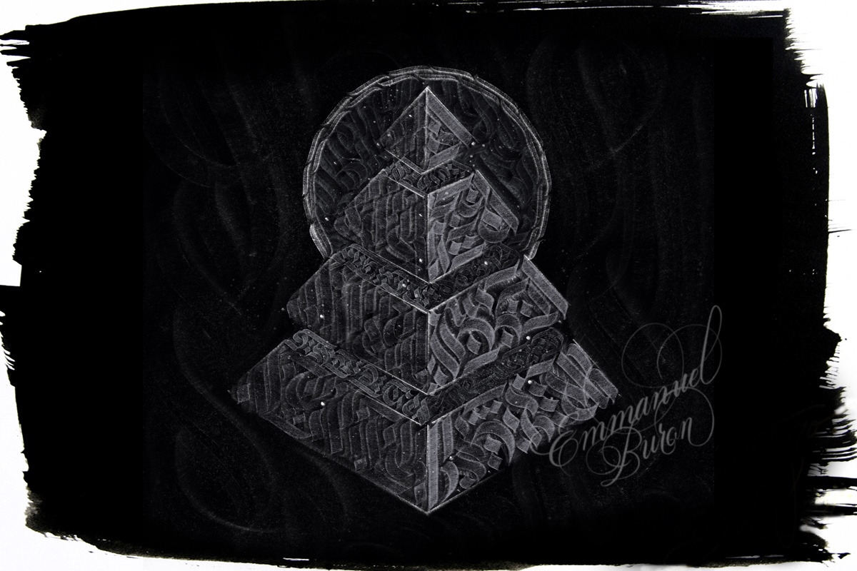 Blackletter Brush for Procreate, a Brush Add-On by Emmanuel Buron (Photo 7 of 8)
