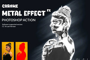 Chrome Metal Effect fx Photoshop Act, an Action Add-On by Studio Retouch (Thumbnail 1 of 17)