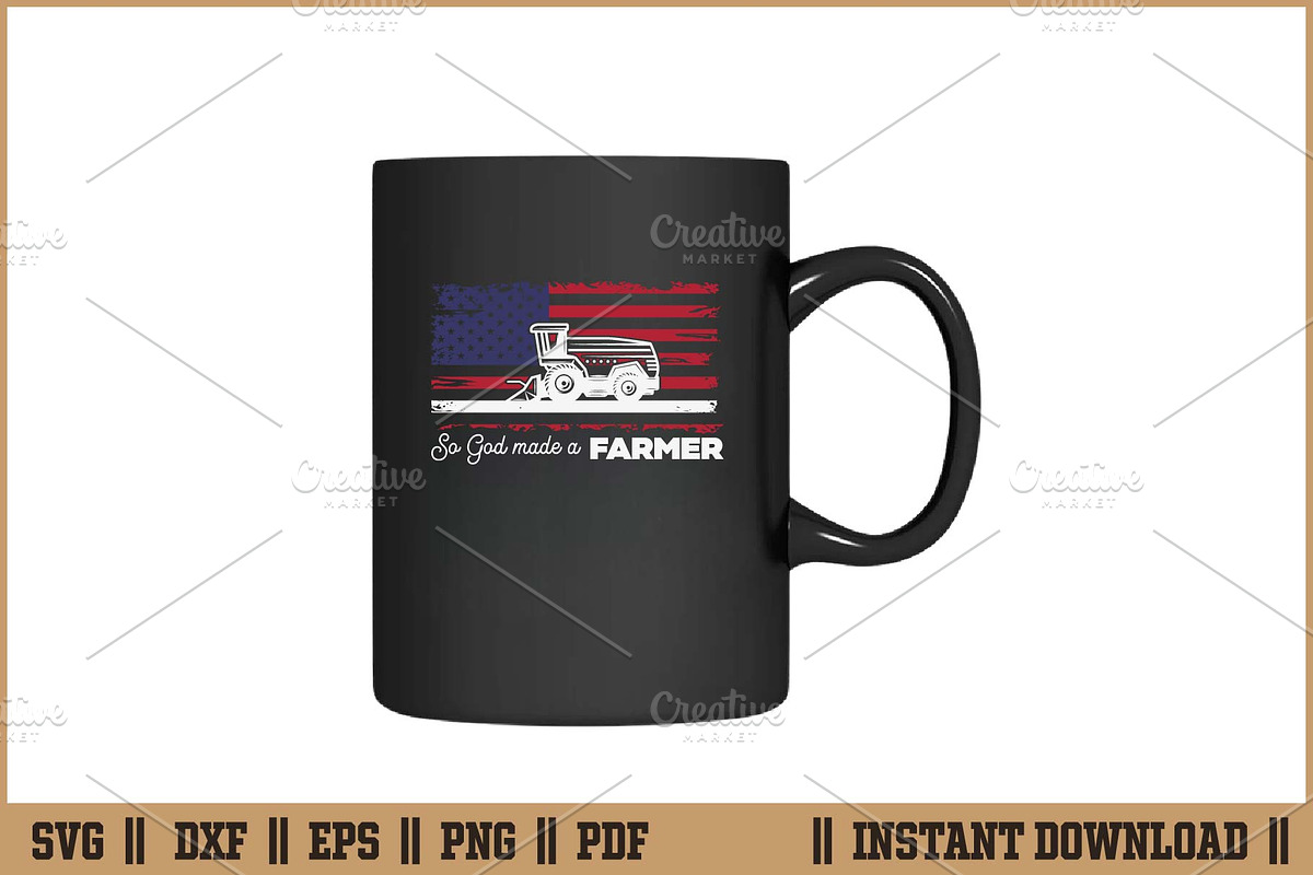 So God Made A Farmer Rustic Farm SVG, an Illustration by Handy Arts Studio (Photo 3 of 3)