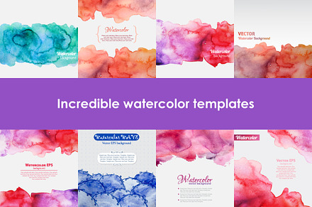 NEW FORMATS!!! Set of watercolors