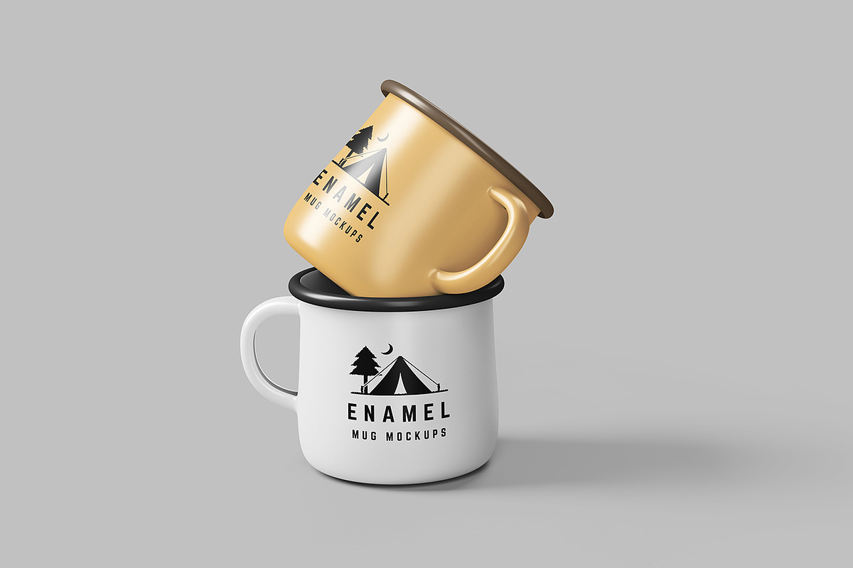 Enamel Mug Mockups, a Cups & Container Mockup by simuradi (Photo 5 of 5)