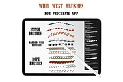 Wild West Procreate Brushes Stamps, a Brush Add-On by Brush Lab (Thumbnail 5 of 9)