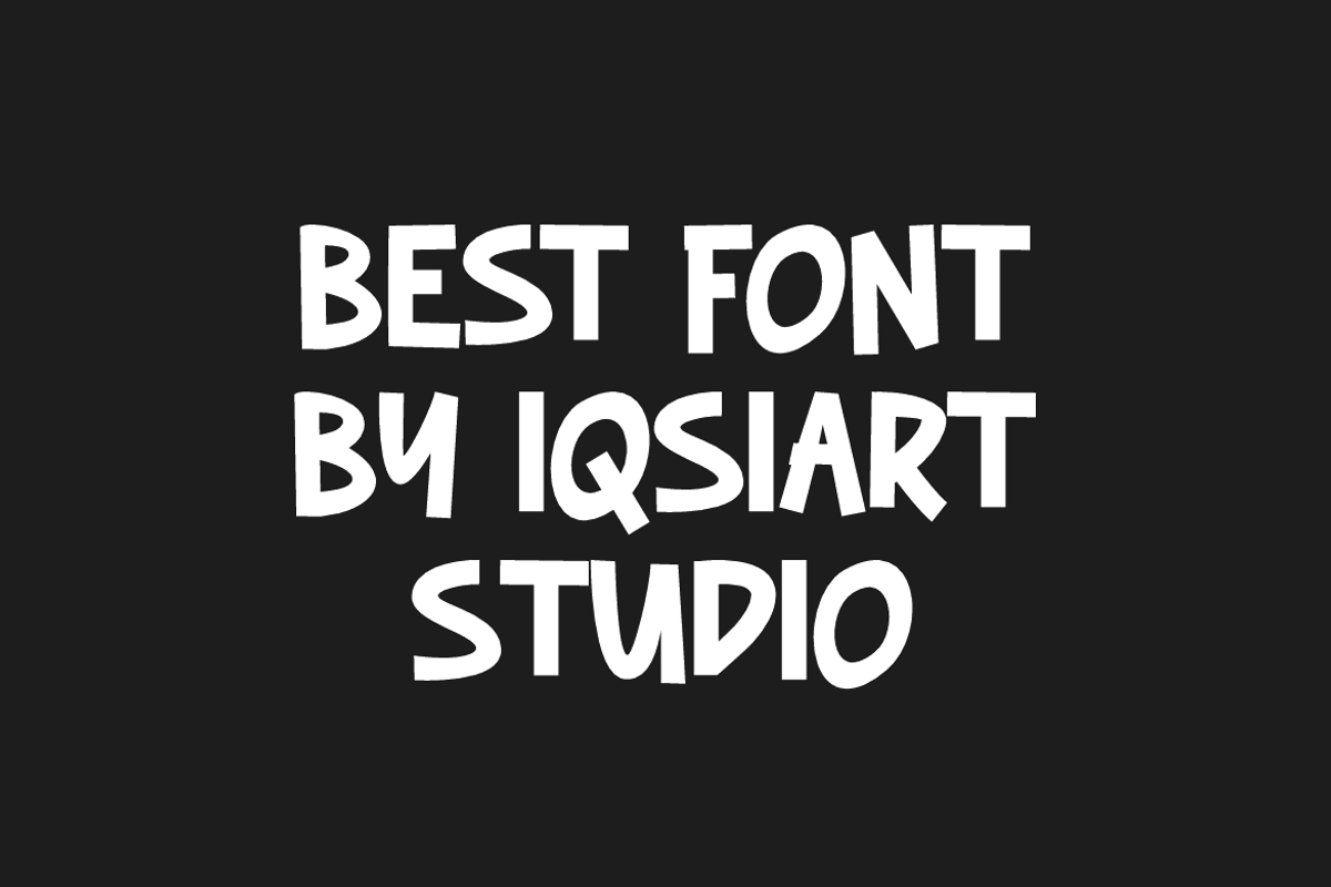 Antrasi - Funny Font, a Sans Serif Font by Iqsiart Studio (Photo 6 of 6)
