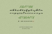 Letter of Berlin Classic Script Font, a Script Font by Myn Type (Thumbnail 14 of 14)