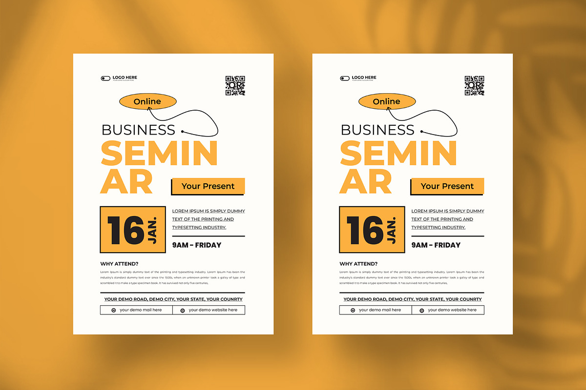 Business seminar flyer, a Flyer Template by Tanmoy Topu (Photo 3 of 6)