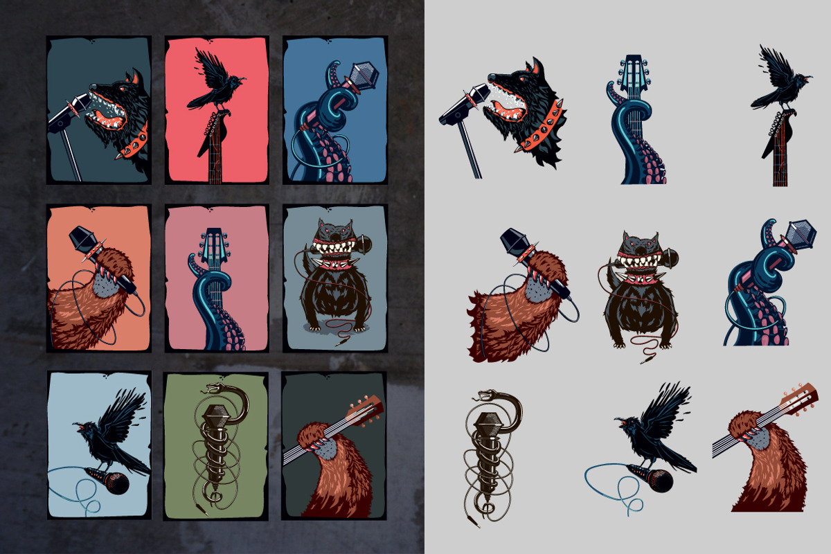 Live Music. Big pack, an Animal Illustration by ne2pi (Photo 5 of 6)
