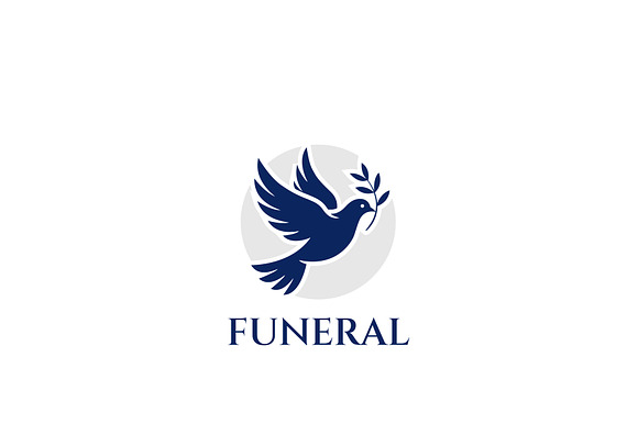 Funeral Dove Logo Design