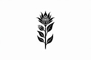 Modern Black Flower Design, an Illustration by jahid234 (Thumbnail 16 of 21)
