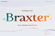 Braxter, a Serif Font by Slex Studio (Thumbnail 1 of 9)