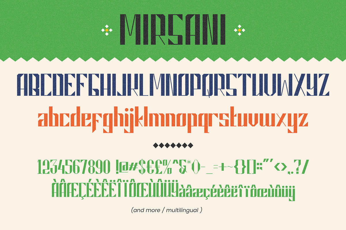 Mirsani font, a Sans Serif Font by ghozai studio (Photo 5 of 5)