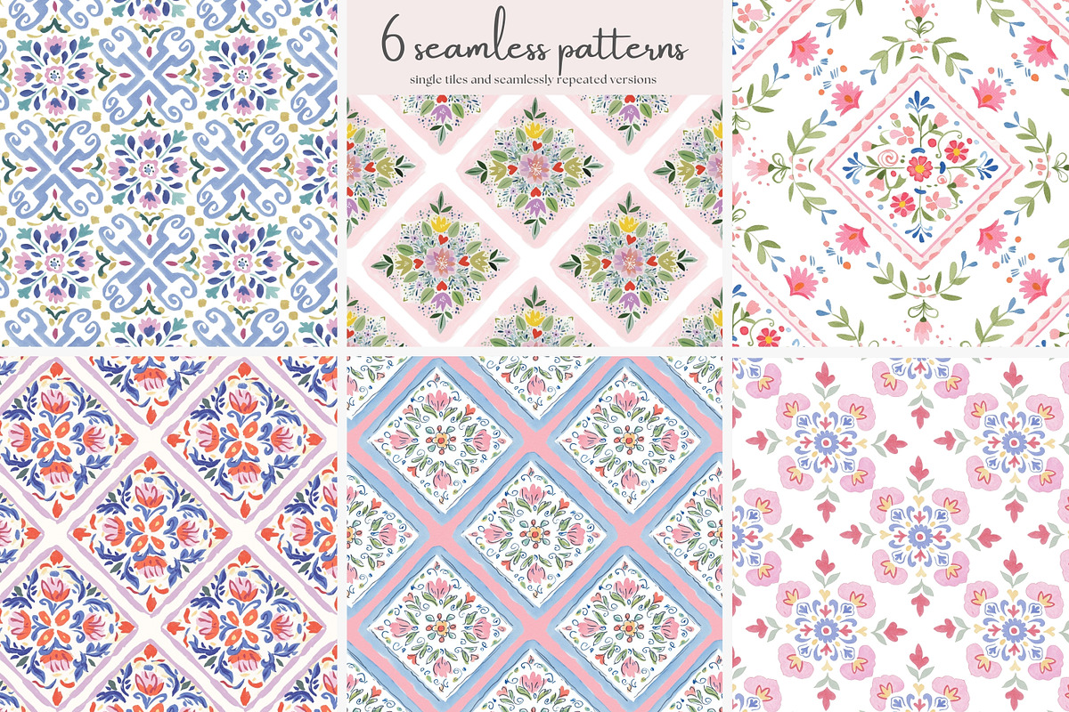 scandinavian folk art patterns, a Pattern Graphic by Patishop Art (Photo 7 of 9)