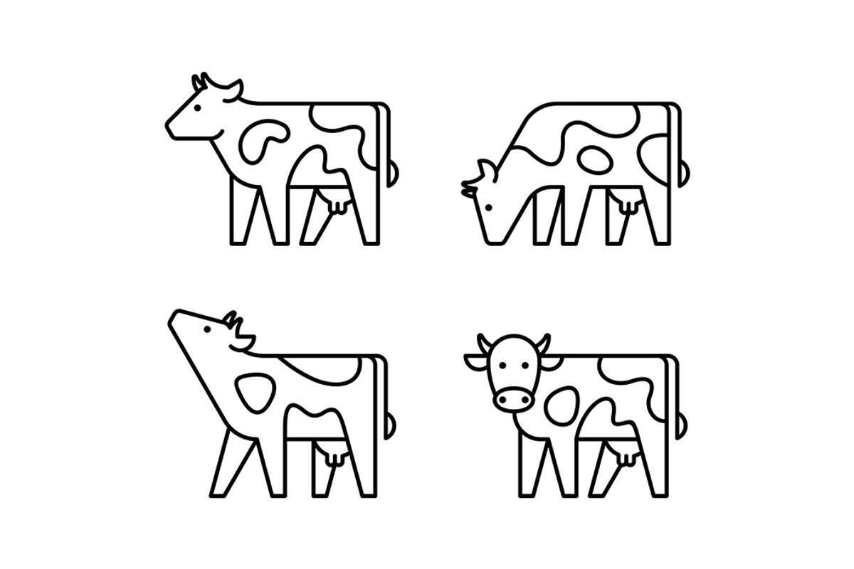 Cow Logo, a Graphic by NataliiaVolyk (Photo 4 of 7)