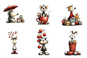Christmas Animals clipart, an Illustration by CreationArt (Thumbnail 3 of 6)