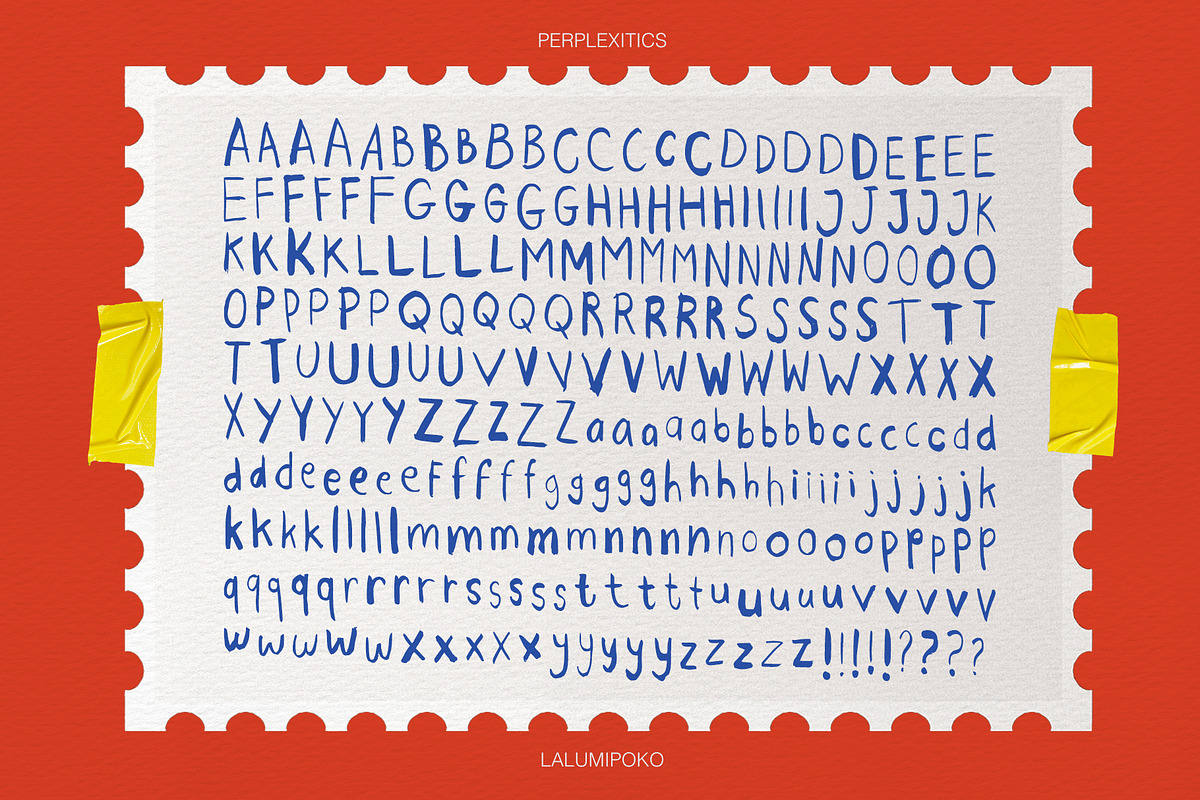 lalumipoko handmade font, a Handwritten Font by Perplexitics (Photo 11 of 11)
