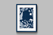 Cyanotype process Floral pattern, a Pattern Graphic by vetre.antanaviciute (Thumbnail 3 of 5)