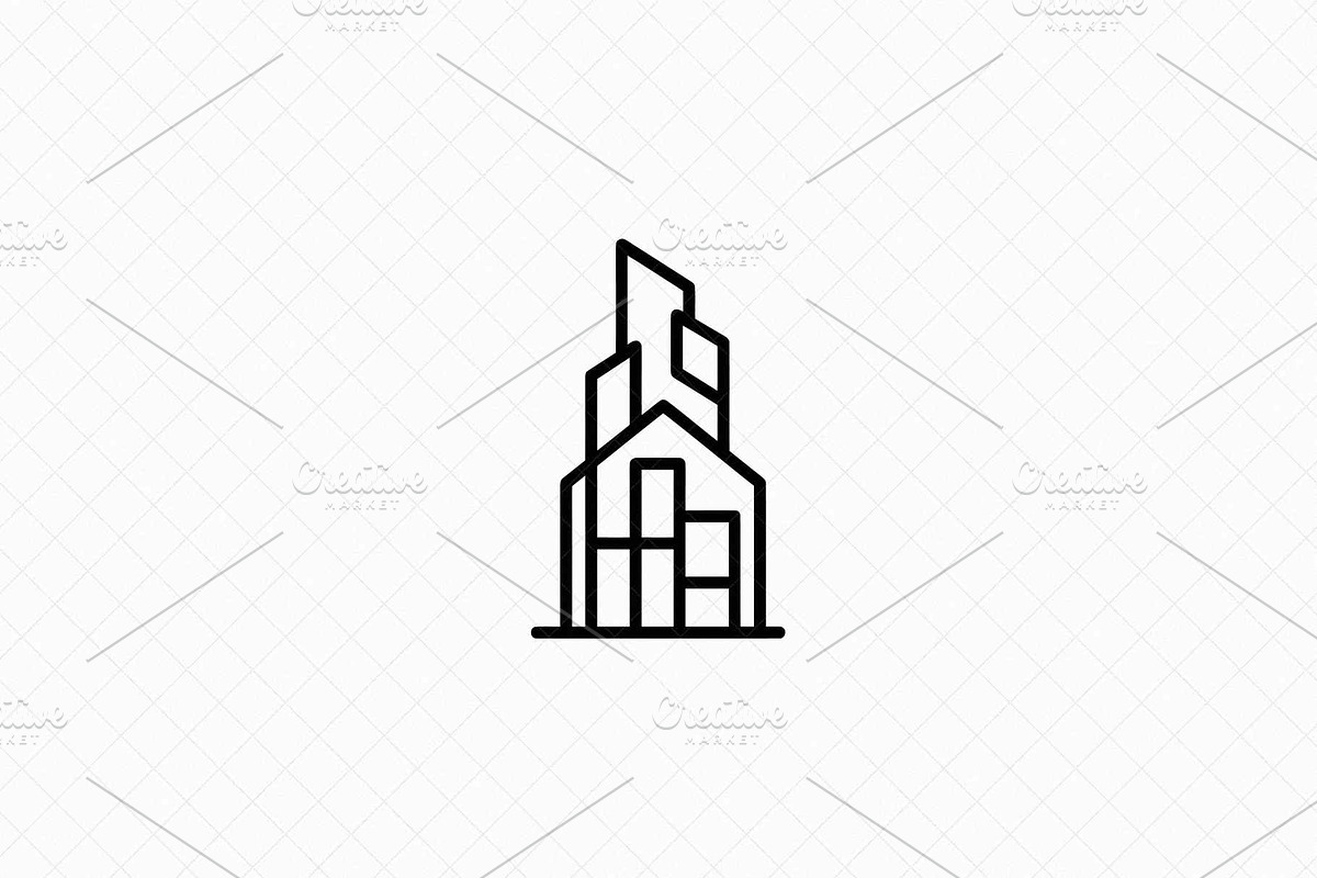 Minimalist Building Emblem, an Object Illustration by Vectorium Studio (Photo 1 of 4)