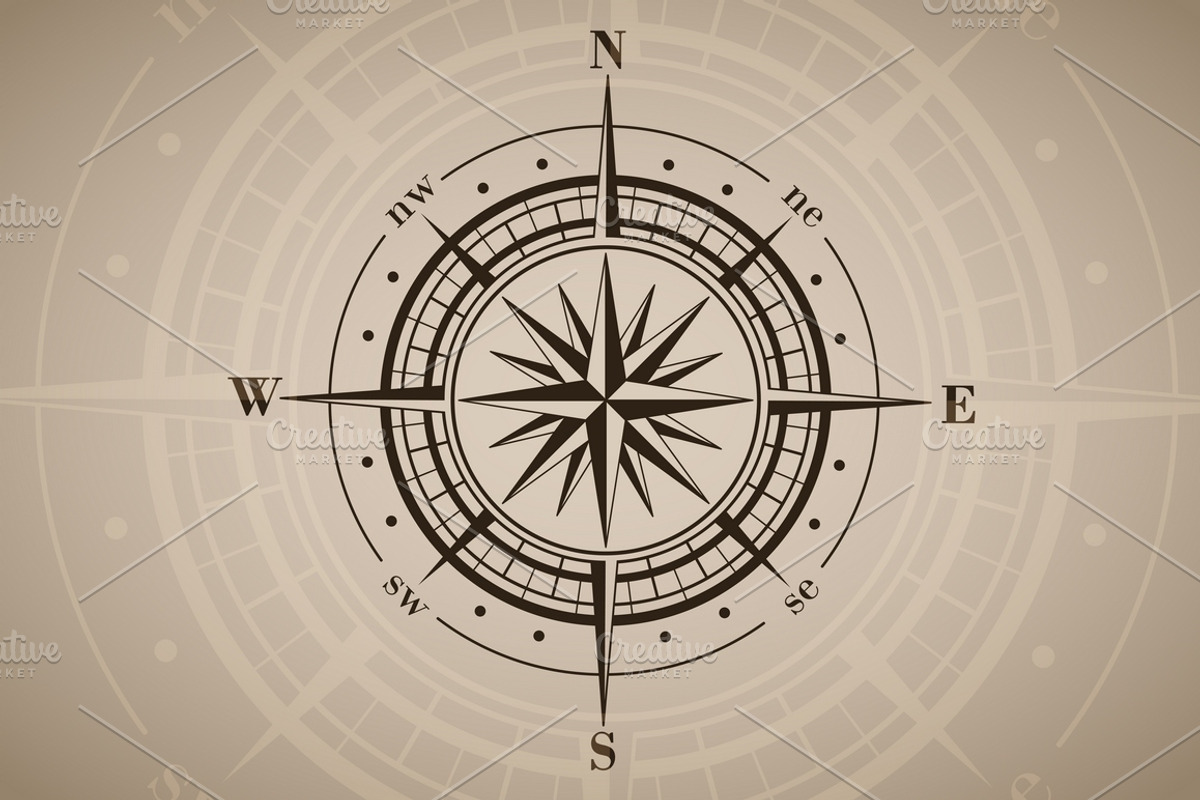 Vector Set of Compass Roses, an Object Illustration by MSA-Graphics (Photo 3 of 5)