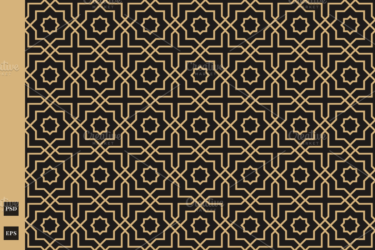 7 Moroccan Islamic Patterns, a Pattern Graphic by Soufone (Photo 4 of 8)